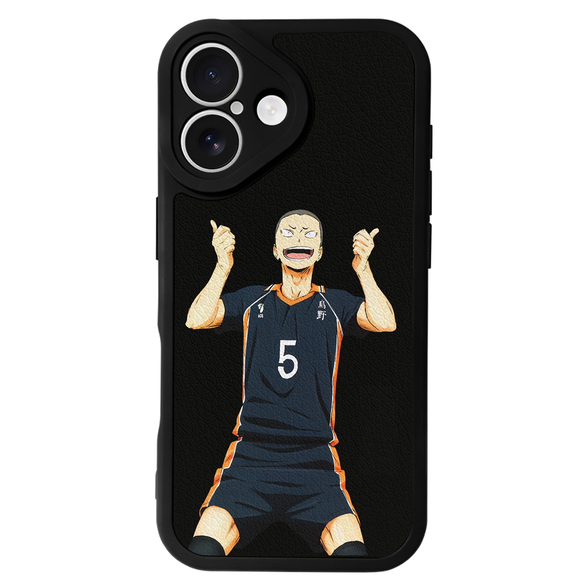 （画像用） ハイキュー!! Haikyu!! 【iPhone 16シリーズ対応】シリコンスマホケース（レザー調） 材質：シリコン